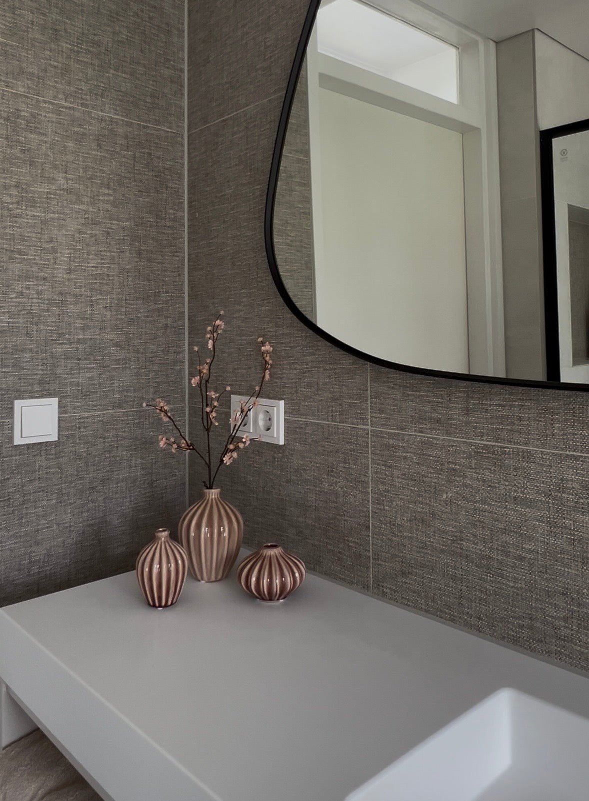 Set Belle oud roze, kleine vaasjes voor dressoir, plank of badkamer - Bellore