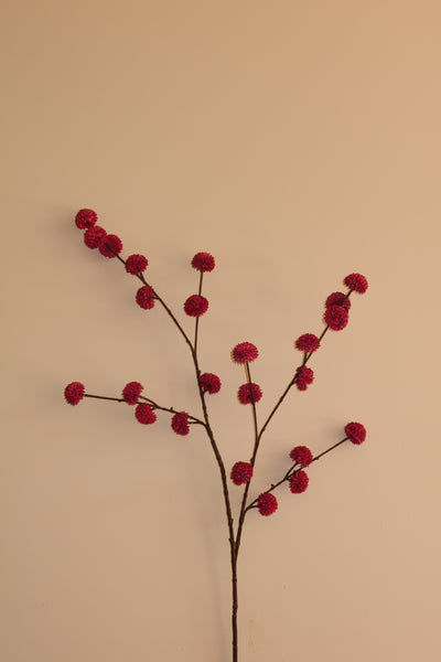 Pompom Julie klein burgundy