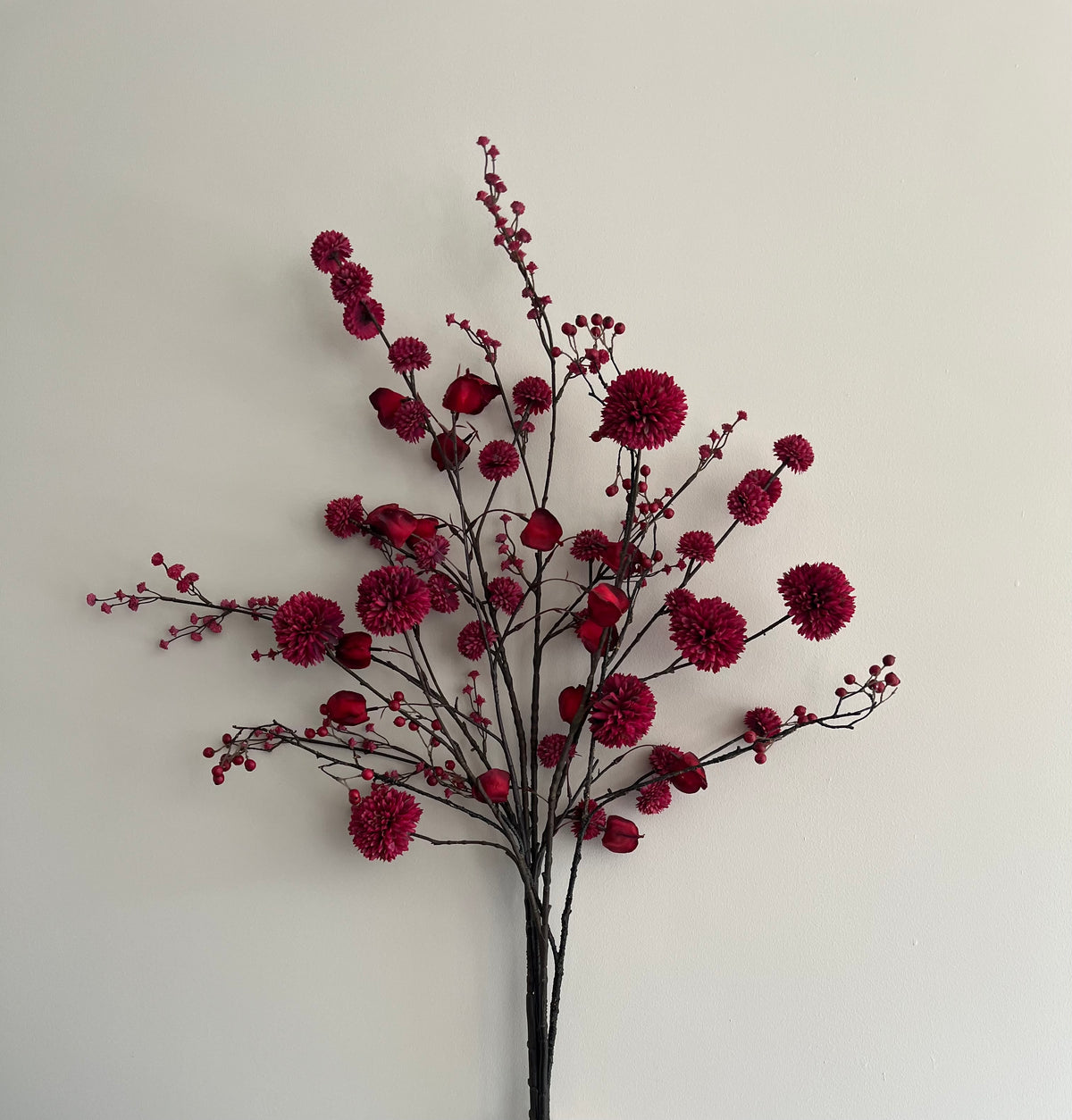 Violetta burgundy — zijden kunstbloem