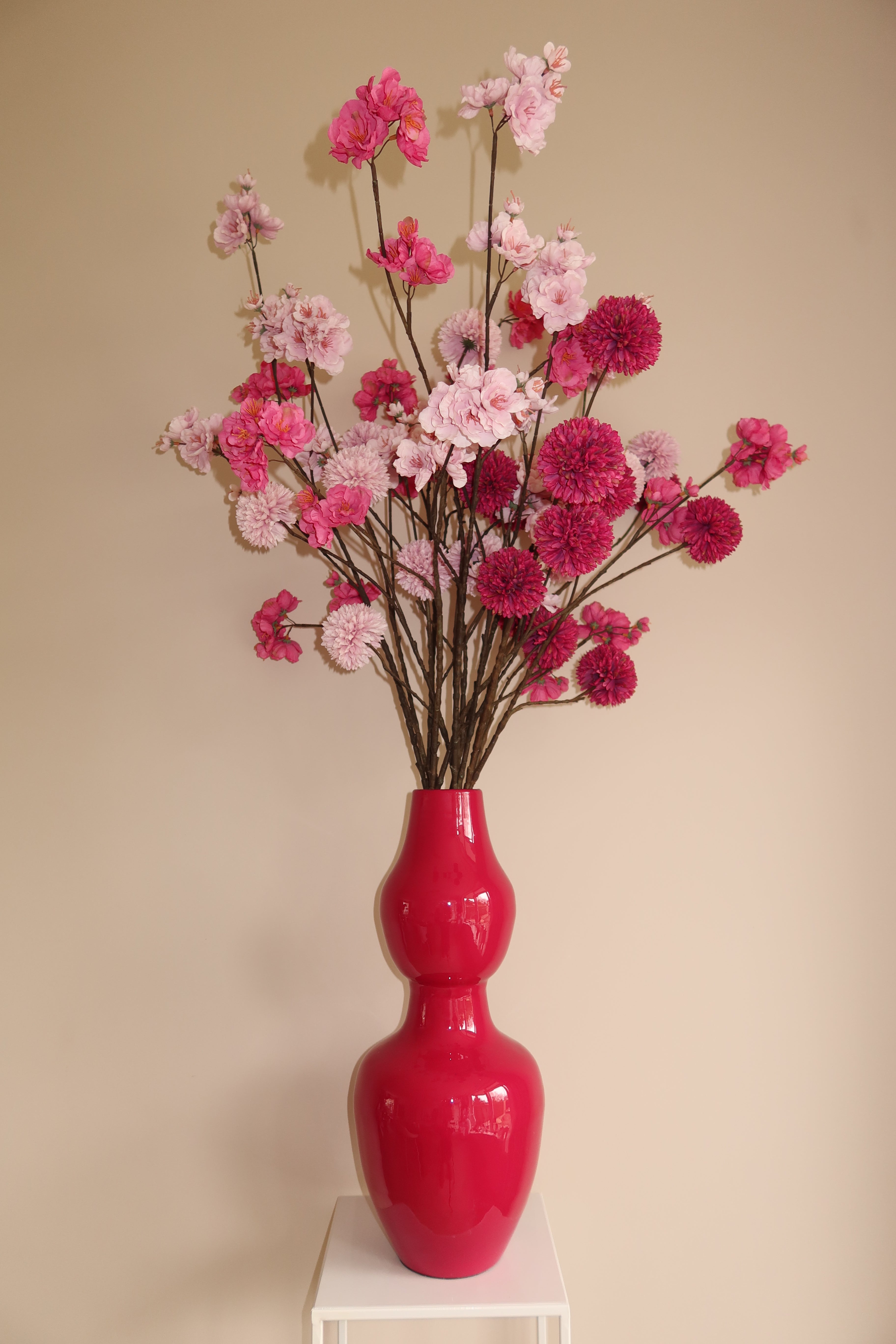 Kunstbloem Julie - Burgundy