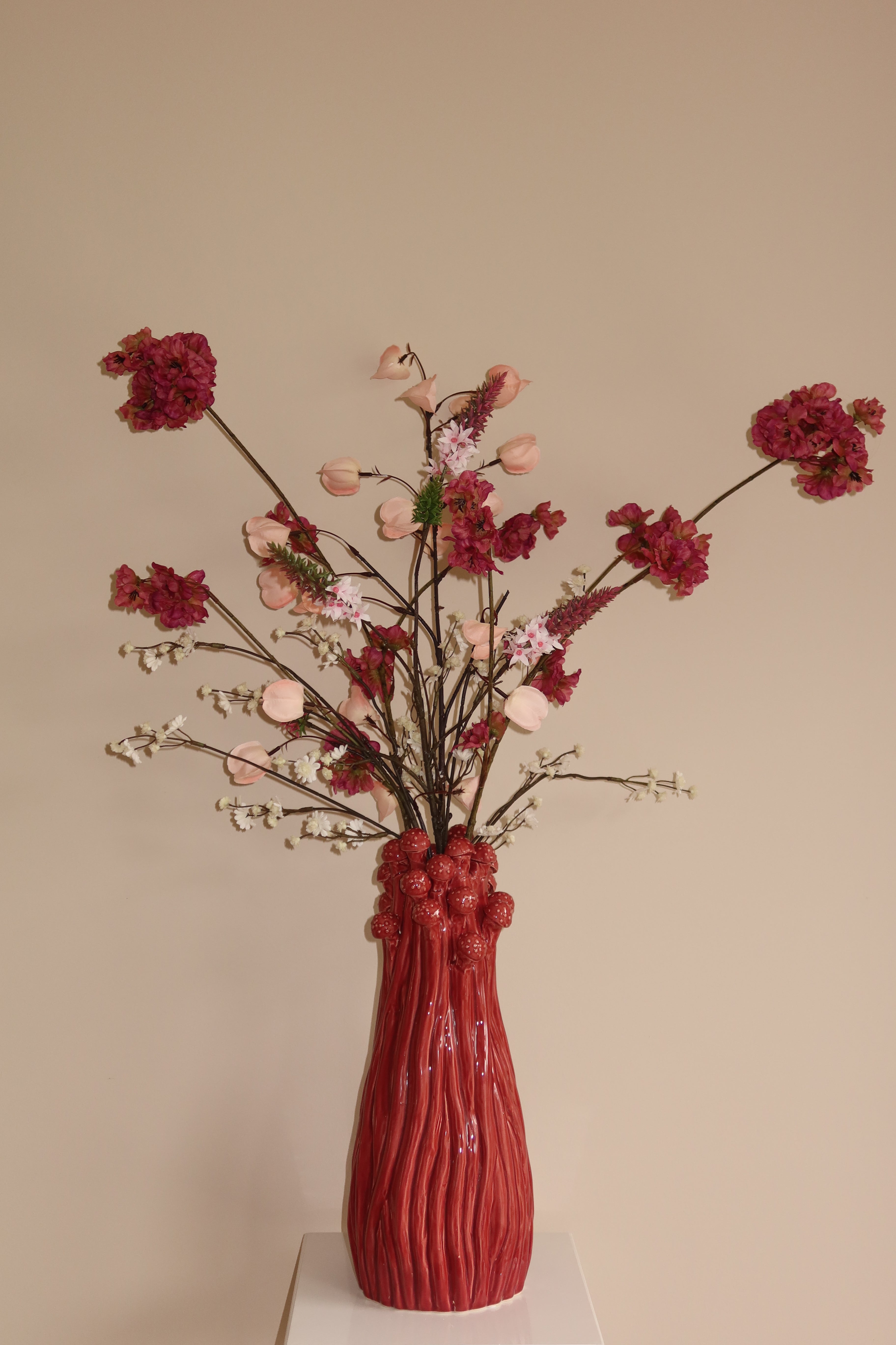 Kunstbloem Florenza - Lichtroze