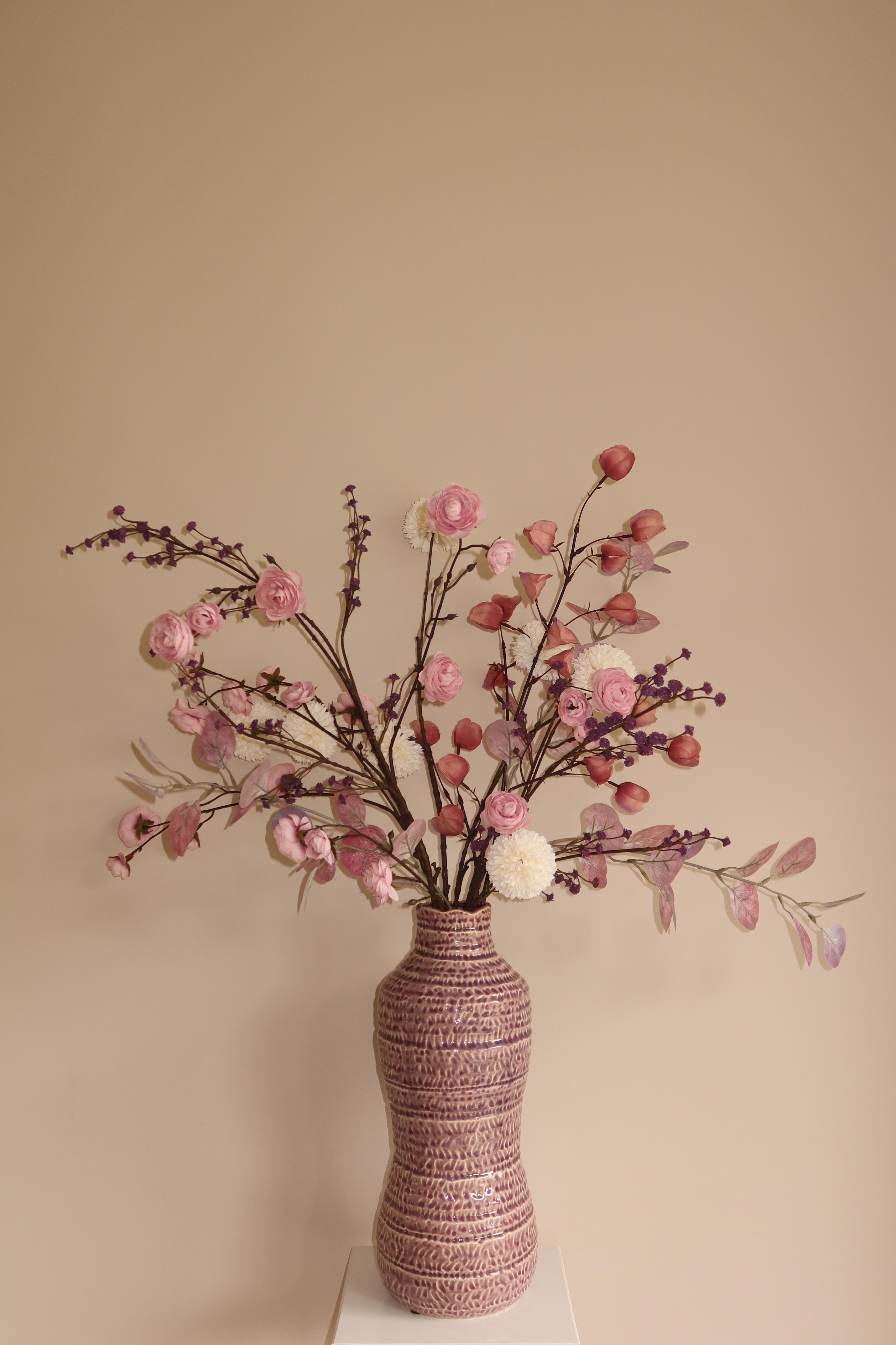 Kunstbloem Brigitte - Roze