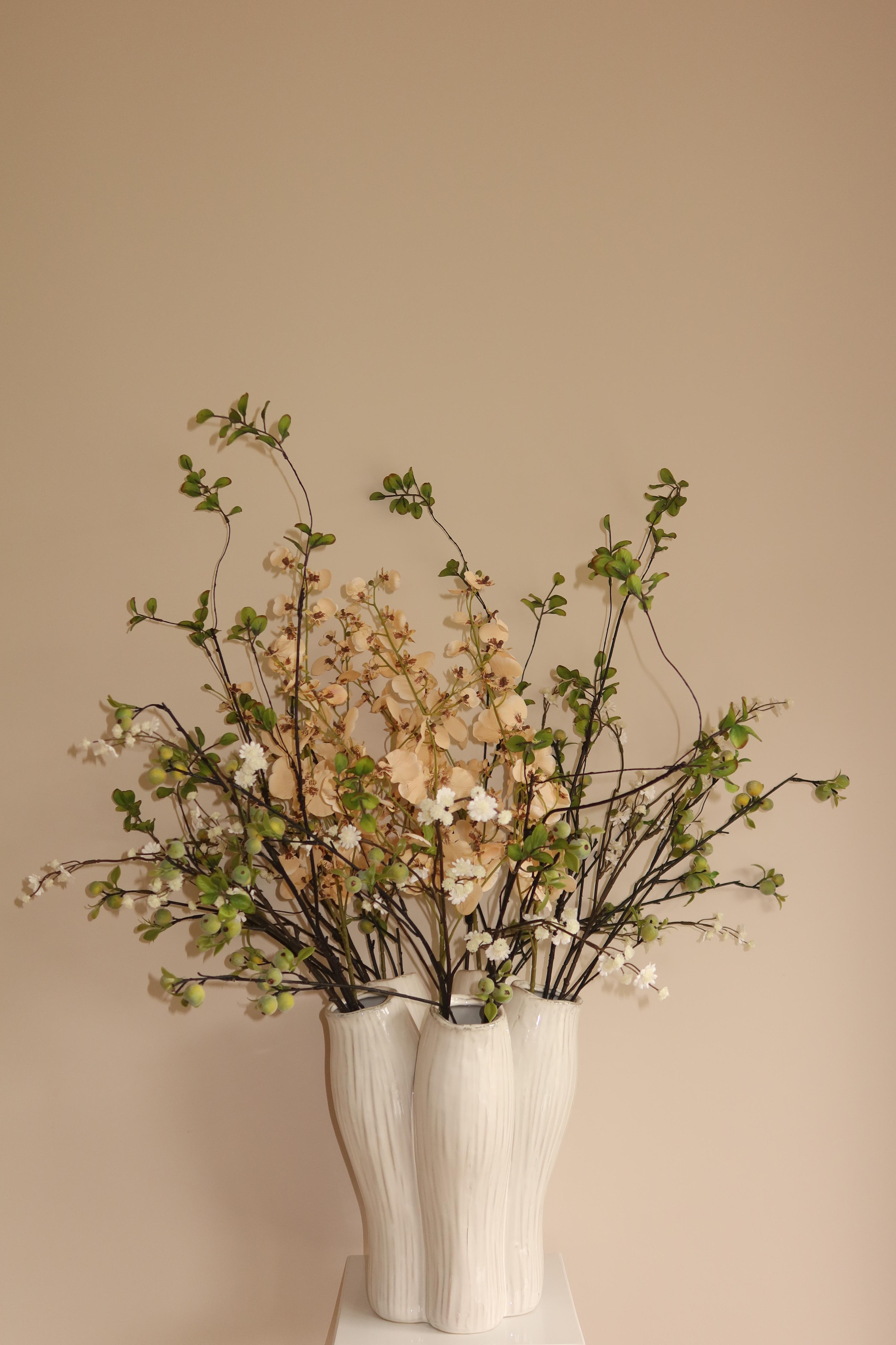 Kunstbloem Rosavita - Beige