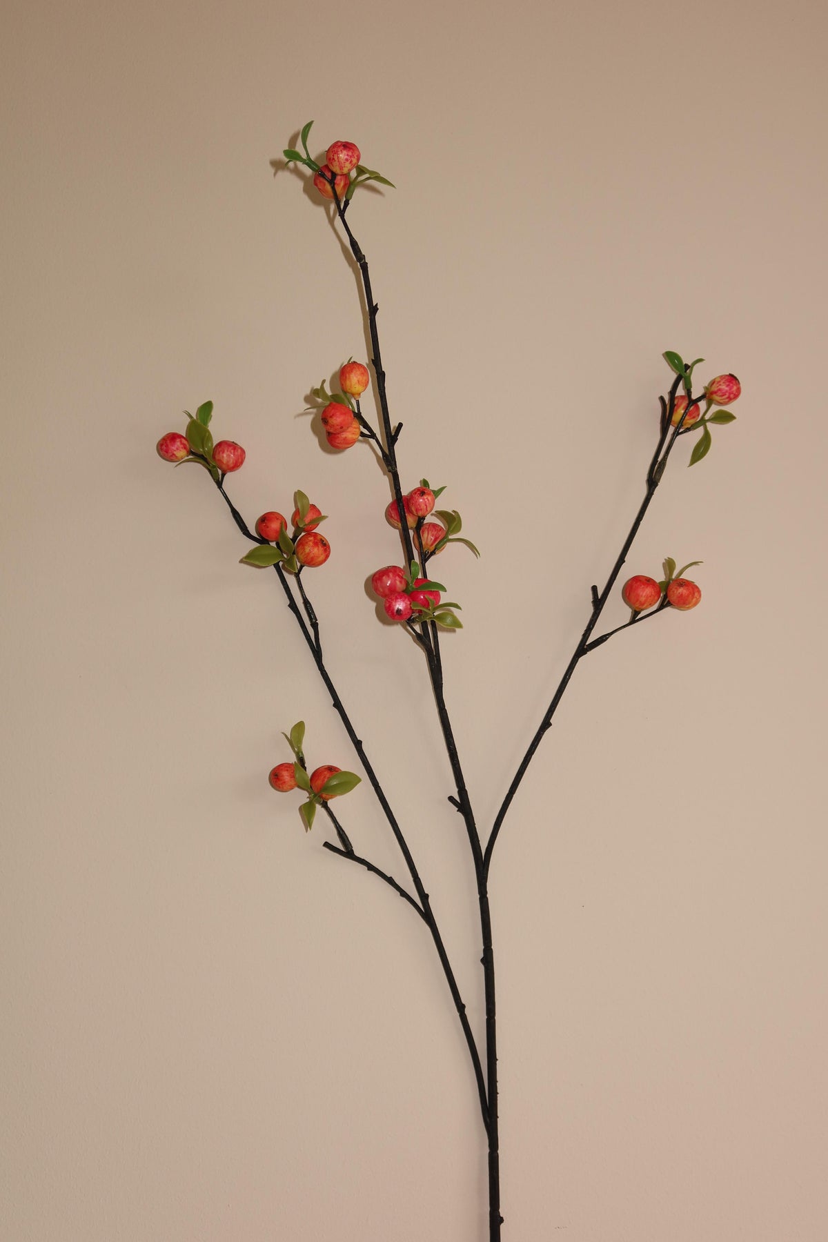 Zijden kunstbloem Juliette in rood, losse steel - Bellore